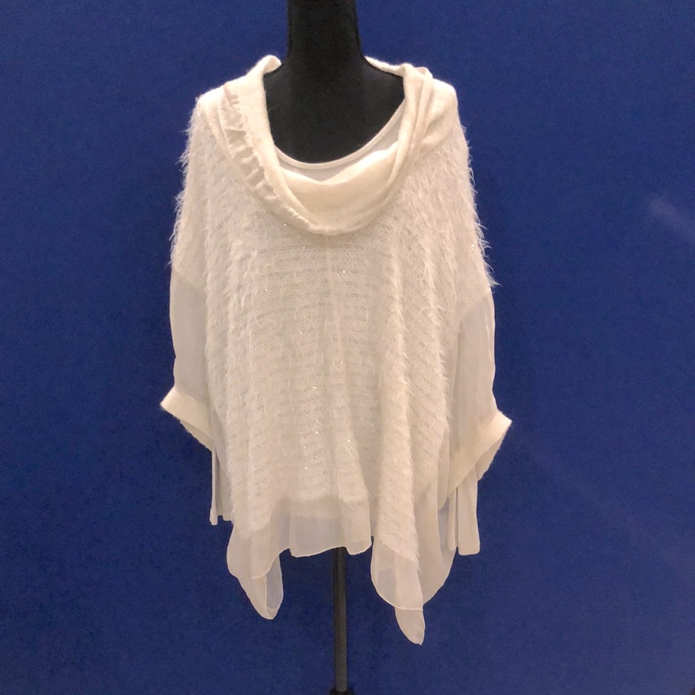 Sequins, Silk and “Fur” Holiday Fun! Double layer top by Angela Mara of Italy!
